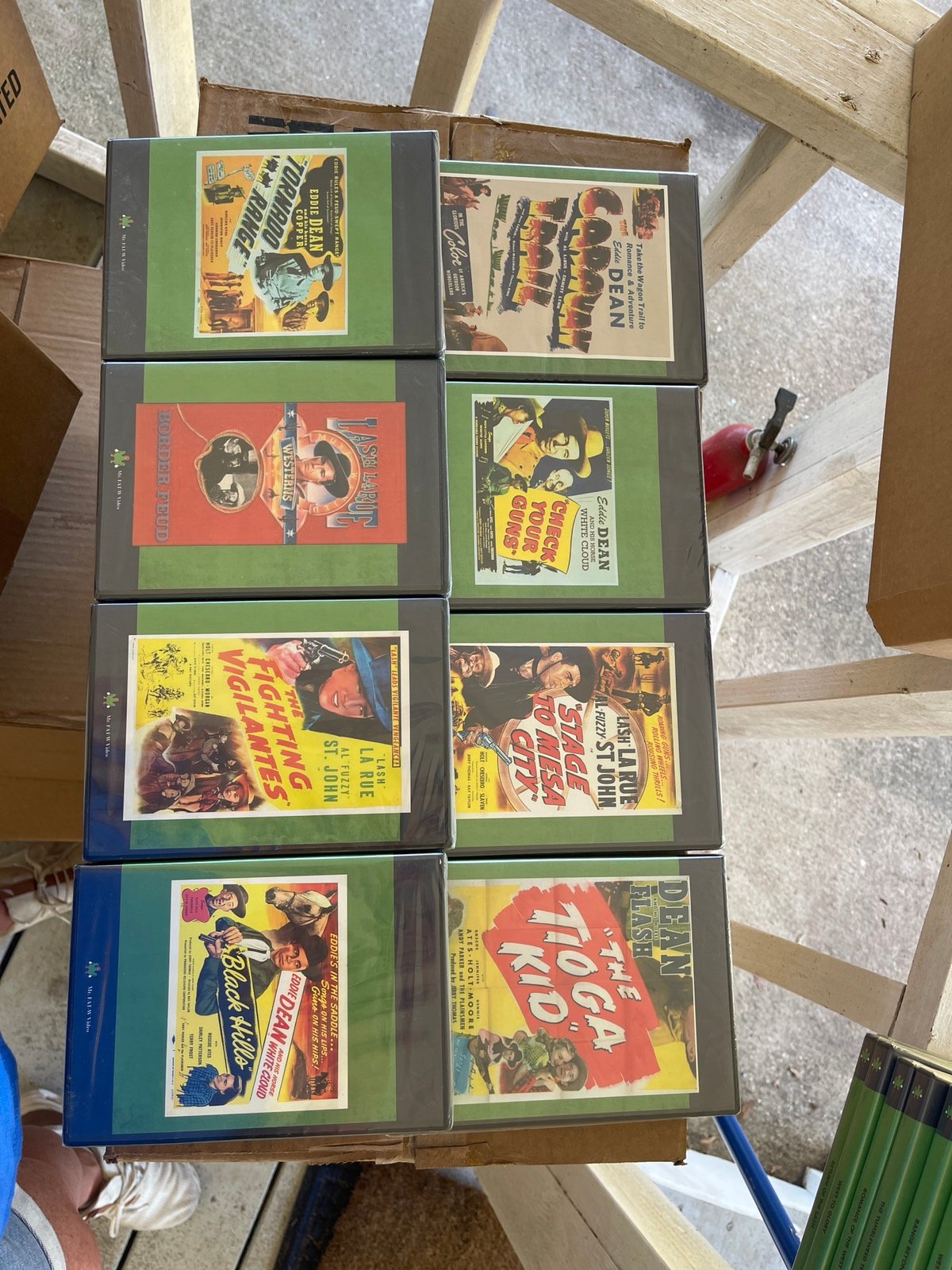 Lot18 unopened DVDs of lash LaRue