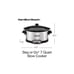 Multifunctional Programmable Stay or Go Slow Cooker, 7 Quarts, Silver
