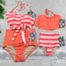 KORTNI JEANE Tied-Up Top & Ribbed Ruched Bottoms Swimsuit Bikini Set Small NEW