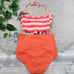 KORTNI JEANE Tied-Up Top & Ribbed Ruched Bottoms Swimsuit Bikini Set Small NEW