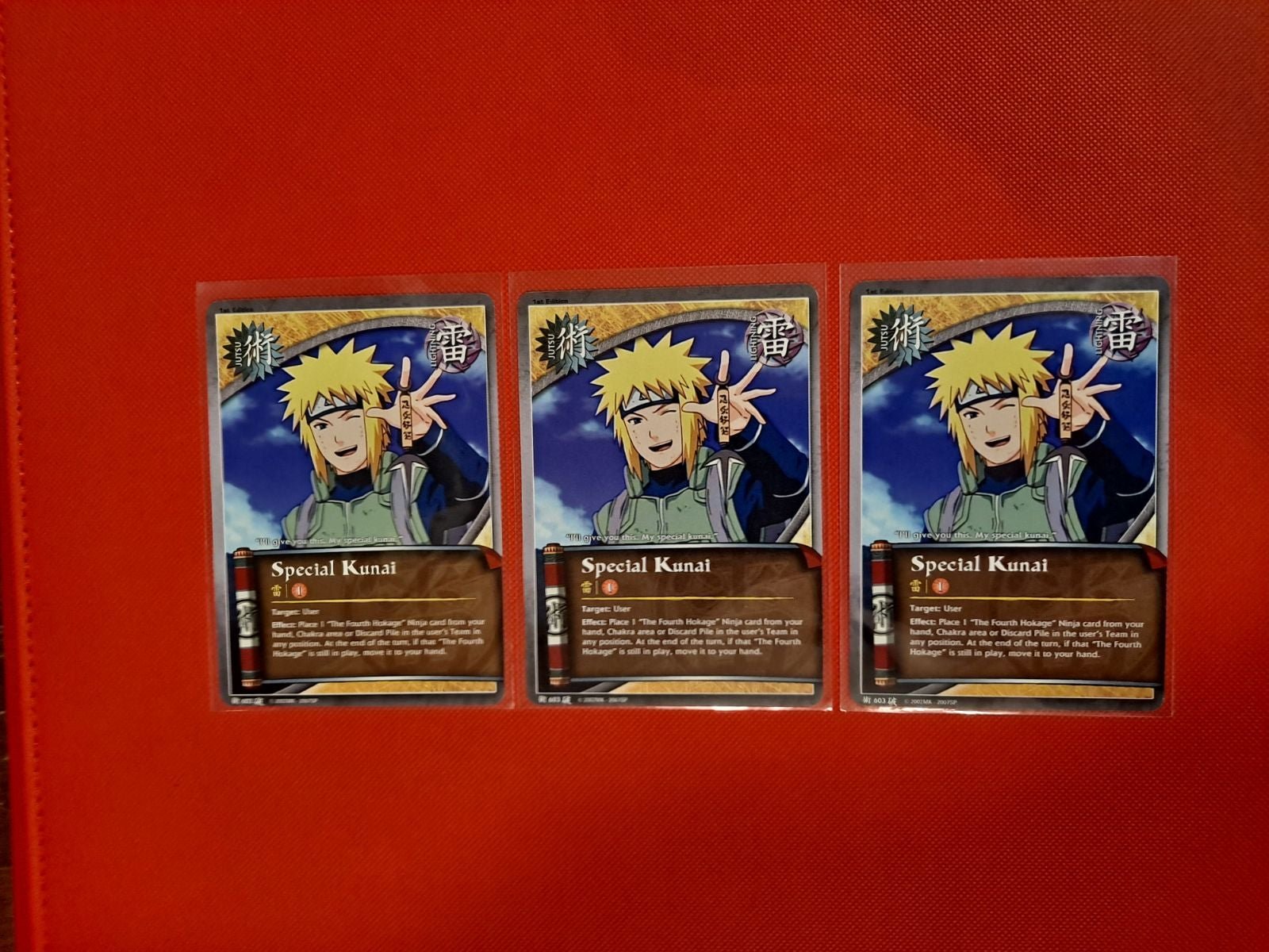 3X J-603 SPECIAL KUNAI Naruto Cards LOT TCG CCG Broken Promise