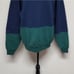 Vintage 90s Russell Athletic Blue Green Colorblock Fleece Crewneck Sweatshirt XL