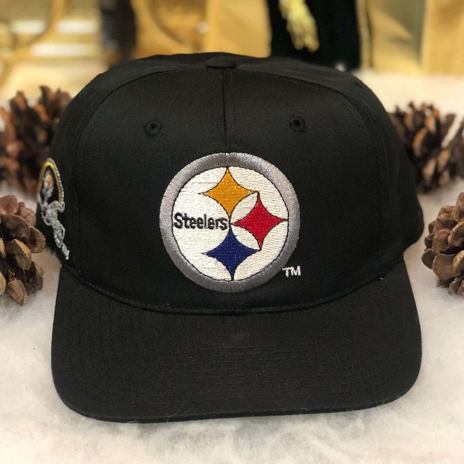 Vintage 90s NFL Pittsburgh Steelers Football American Needle Twill Snapback Hat