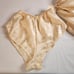 Vintage Designs By Faris Robe with Panties Size Small Kimono-Style Tie Missing