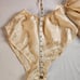 Vintage Designs By Faris Robe with Panties Size Small Kimono-Style Tie Missing