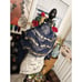 VTG Egyptian Chiffon Dangle Coin Navy Blue Belly Dance Hip Scarf.