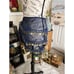 VTG Egyptian Chiffon Dangle Coin Navy Blue Belly Dance Hip Scarf.