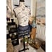 VTG Egyptian Chiffon Dangle Coin Navy Blue Belly Dance Hip Scarf.