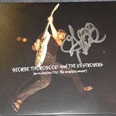 George Thorogood Autographed Live in Boston complete concert cd .