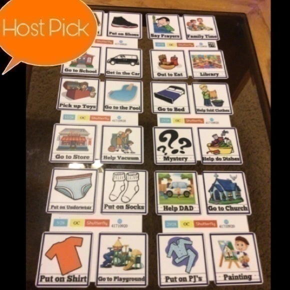 Set of 24 custom chore magnets