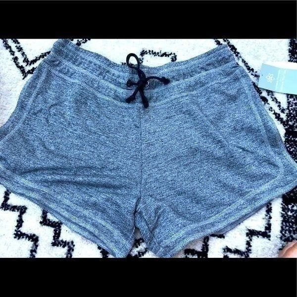 NWT HARMONY BALANCE Grey soft drawstring shorts size medium
