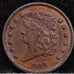 1835/5 Classic Head Half Cent RPD Broken L Error Coin Choice RB AU/Uncirculated