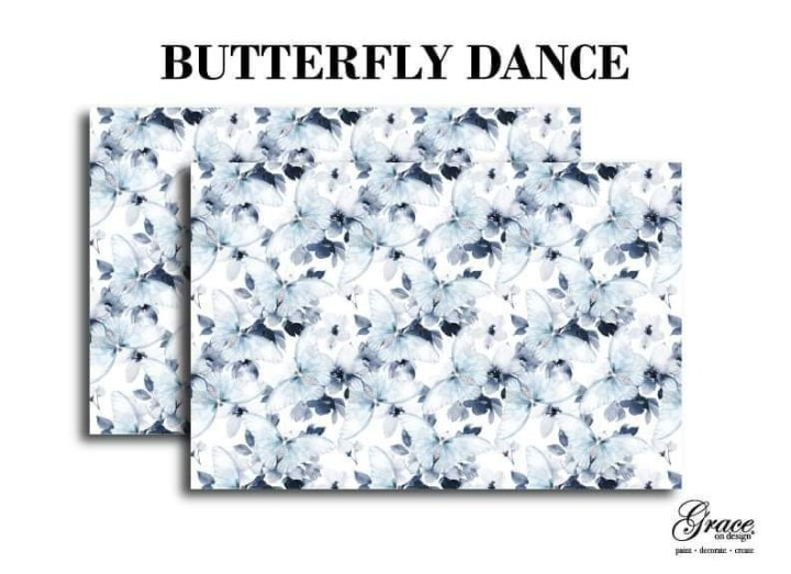 Butterfly Dance Grace on Design Pattern Decoupage Pack