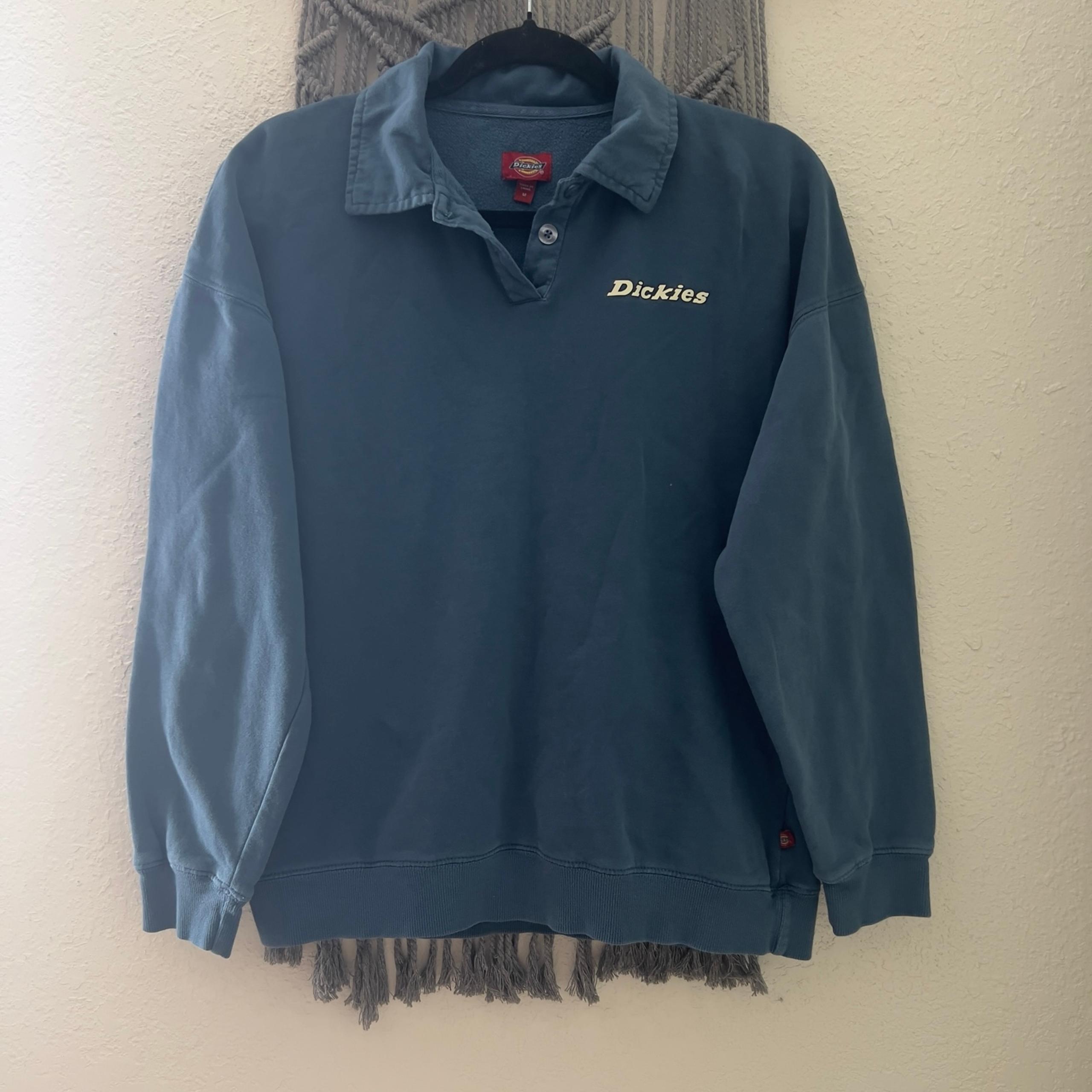 Dickies Slate Blue Collared Pullover