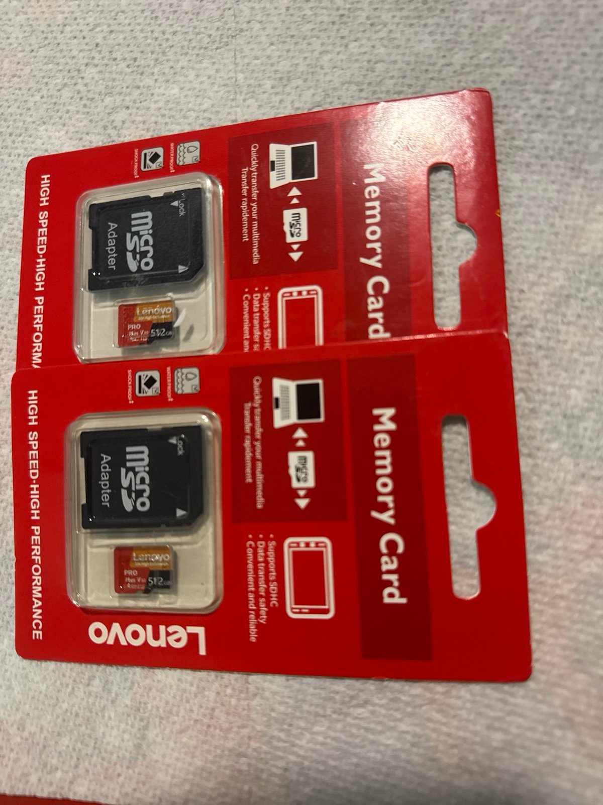 Lenovo Memory Micro SD Cards 512 Gb 2 pcs