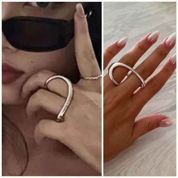 Restock! The Nike Ring two finger ring in 925