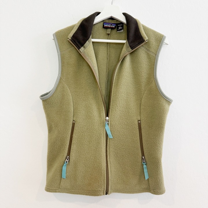 Patagonia Synchilla Womens Outdoor Zip Vest Gorpcore Green Casual Hiking Large