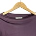 NEW Free People We The Free Waffle Knit Eggplant Asymmetrical Long Sleeve Top L