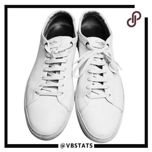 Good Man Brand Men's Edge Mono Lo Top Sneaker Shoes White Size 11