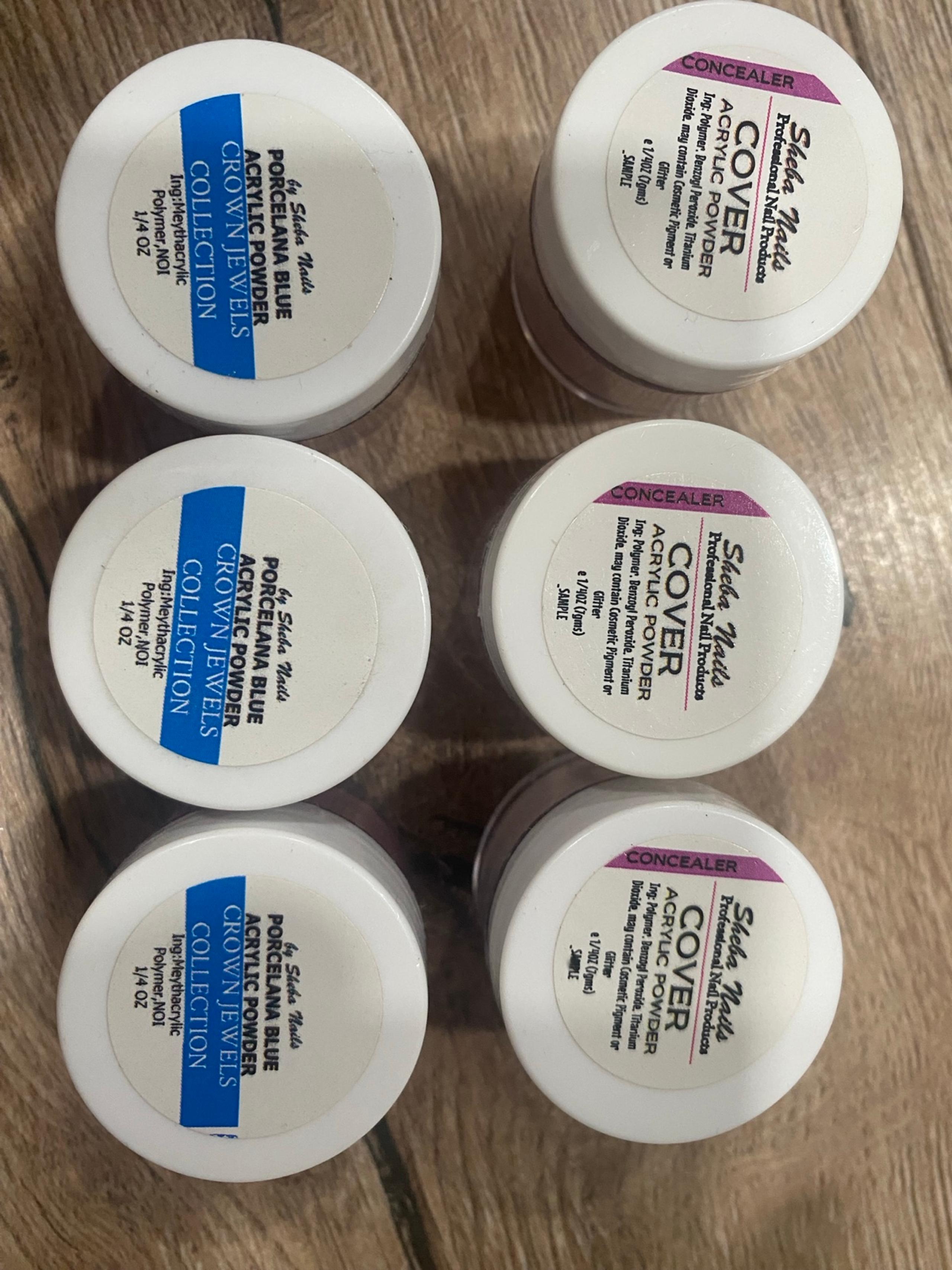 Acrylic nail powders, cover shades!