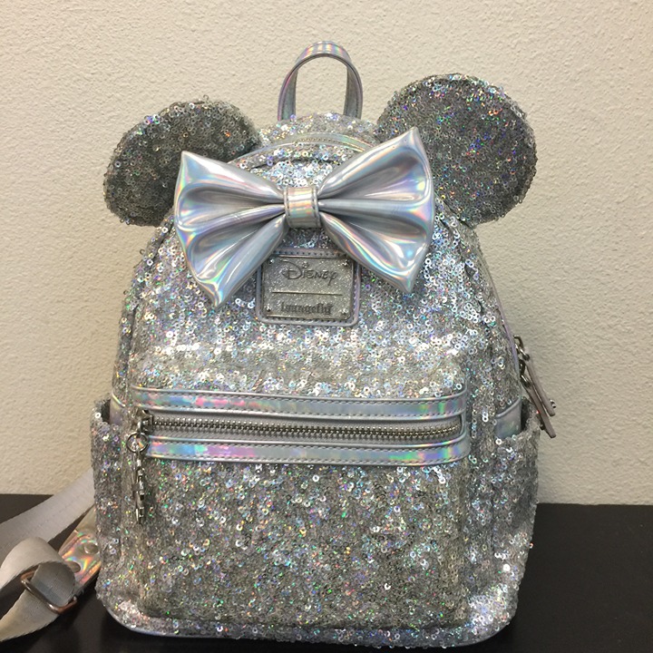 PRELOVED Disney Holographic Sequin Minnie Mini Backpack BAG097