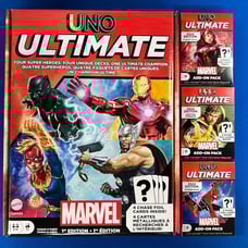 Marvel Uno Ultimate Core Game & ADD-ONs Dr. Strange, Scarlet Witch, Spider-Man