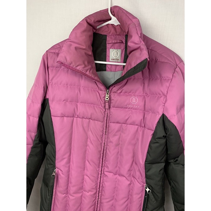 Bogner Jacket Fire & Ice Down Puffer Coat Pink Full Zip Women’s EU 38 US 8