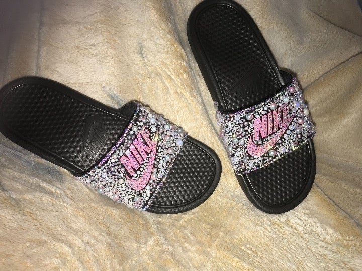 Nike bling slides