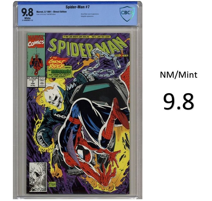 Spider-Man #7 - Todd McFarlane Cover! Ghost Rider appearance -CBCS 9.8 -New Slab