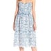Parker Azalea Strapless Sweetheart-Neck Lace Dress, Glacius Brocatto eyelet midi