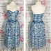 Parker Azalea Strapless Sweetheart-Neck Lace Dress, Glacius Brocatto eyelet midi