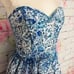 Parker Azalea Strapless Sweetheart-Neck Lace Dress, Glacius Brocatto eyelet midi