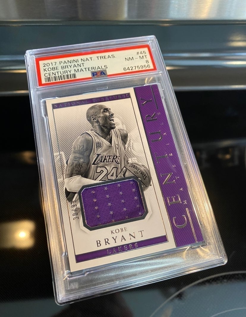 National Treasures Kobe Bryant Century Materials Game Worn /99 PSA Pop 2 !