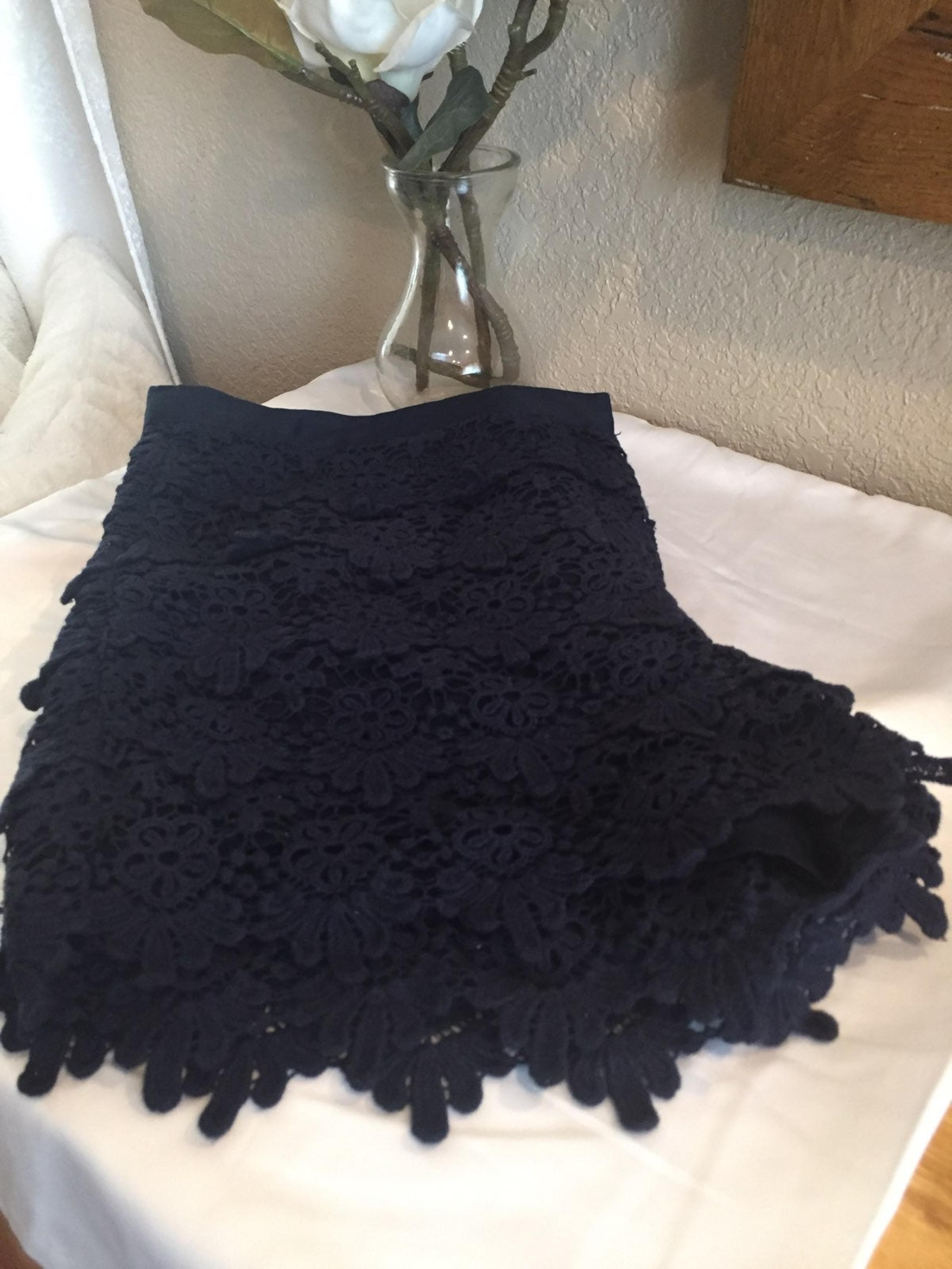 Mango Navy Blue Shorts