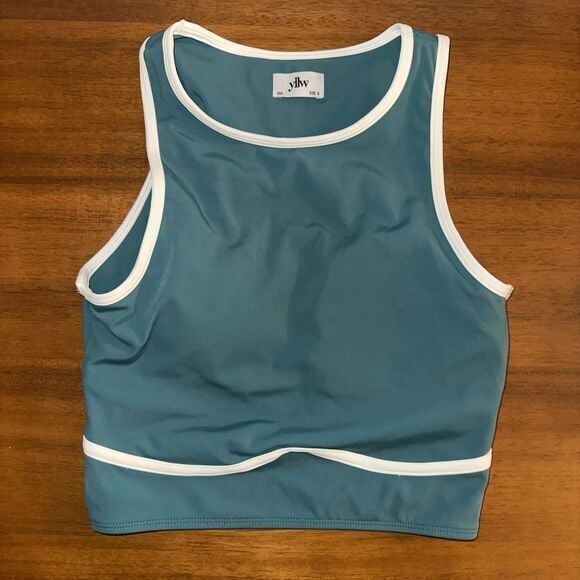 YLLW - YTL PLAY CONTOUR TANK GREEN (SPORTS BRA)