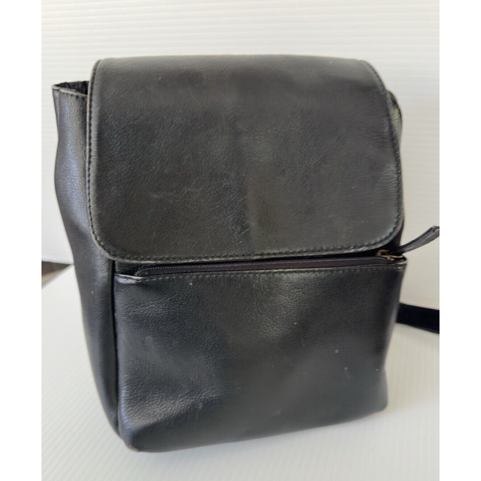 Hobo International Vintage Black Small Leather Backpack Travel Bag