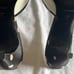 Bruno Magli “Barbarella” Polka-Dot Bow Peep toe Slide NIB 36.5(6)