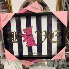 JUICY COUTURE “LOVE” WALL ART