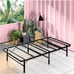Twin Bed Frame Black Alloy Steel