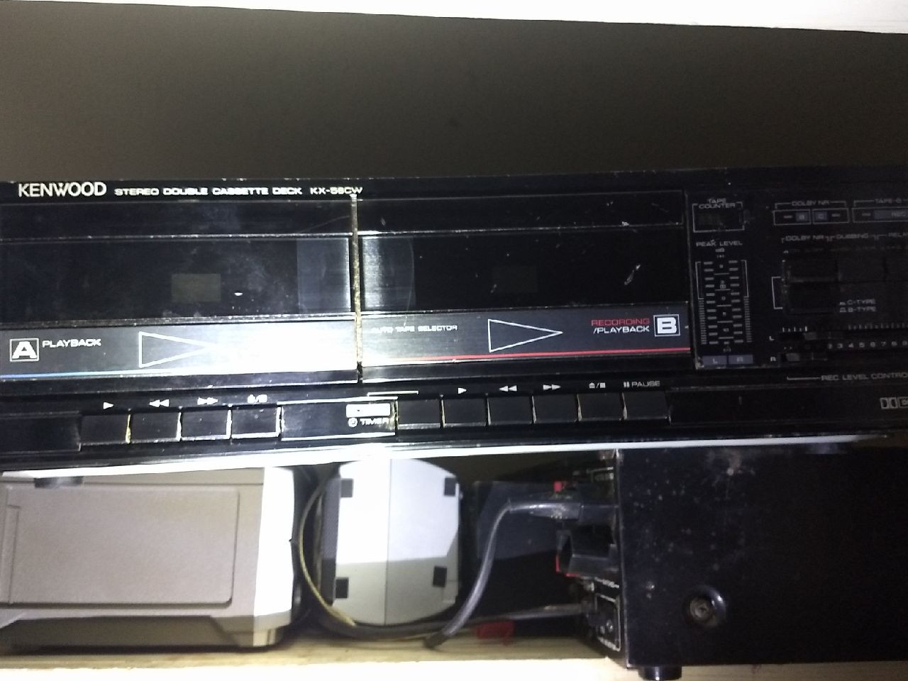 Kenwood Double Cassette Player, Works gr