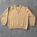 Brooks Brothers Lambswool Yellow V-neck Sweater