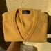 Brooks Brothers Lambswool Yellow V-neck Sweater