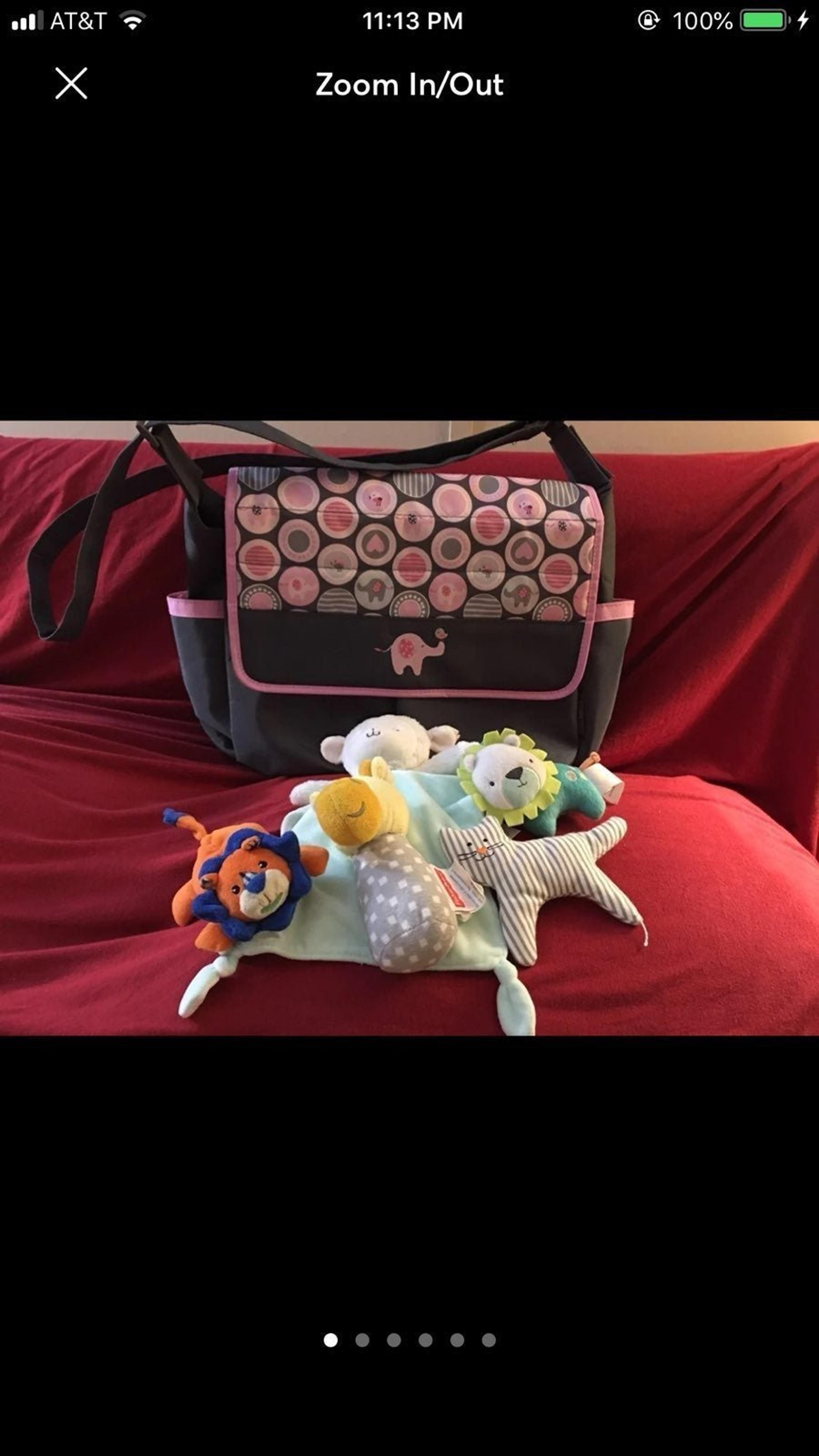 Diaper bag & toys  New no tags