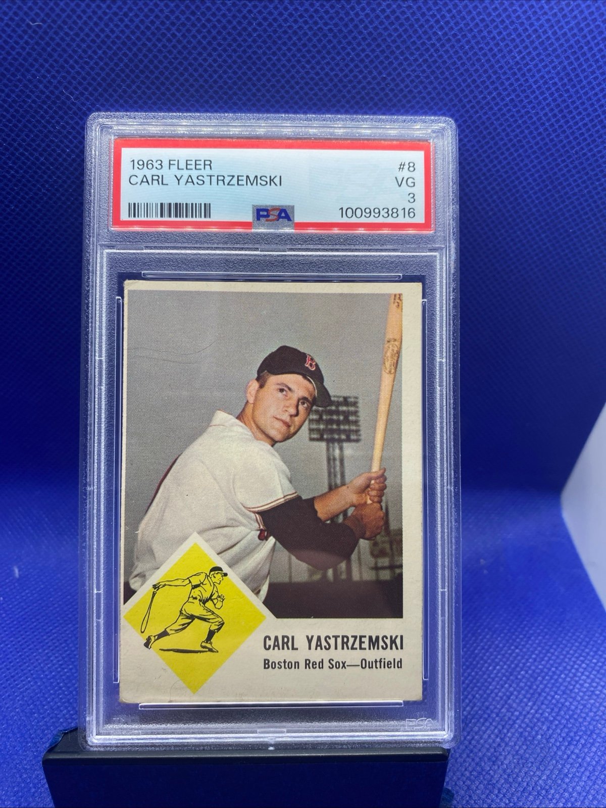 Carl Yastrzemski 1963 Fleer #8 PSA 3