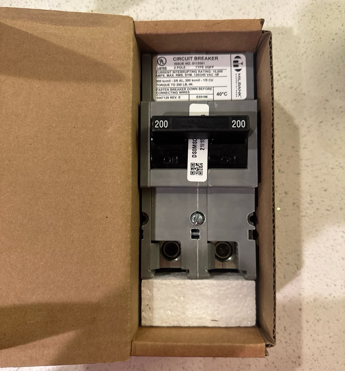 Milbank 200 AMP Circuit Breaker