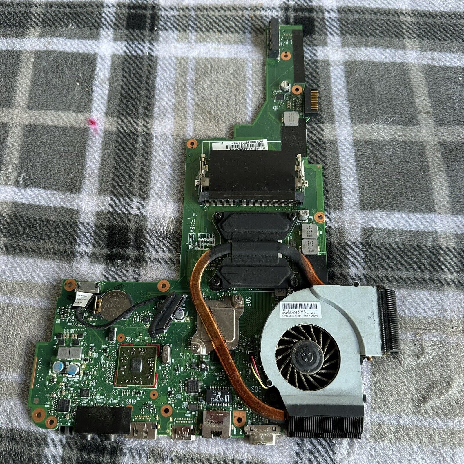 HP Pavilion DV5 Intel i3-350M 2.26G CPU Laptop Motherboard 607605-001 DV5-2050CA