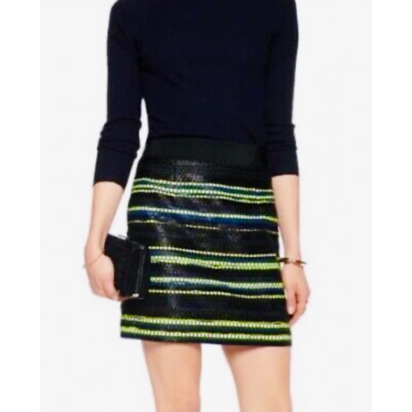 milly sequin mini skirt