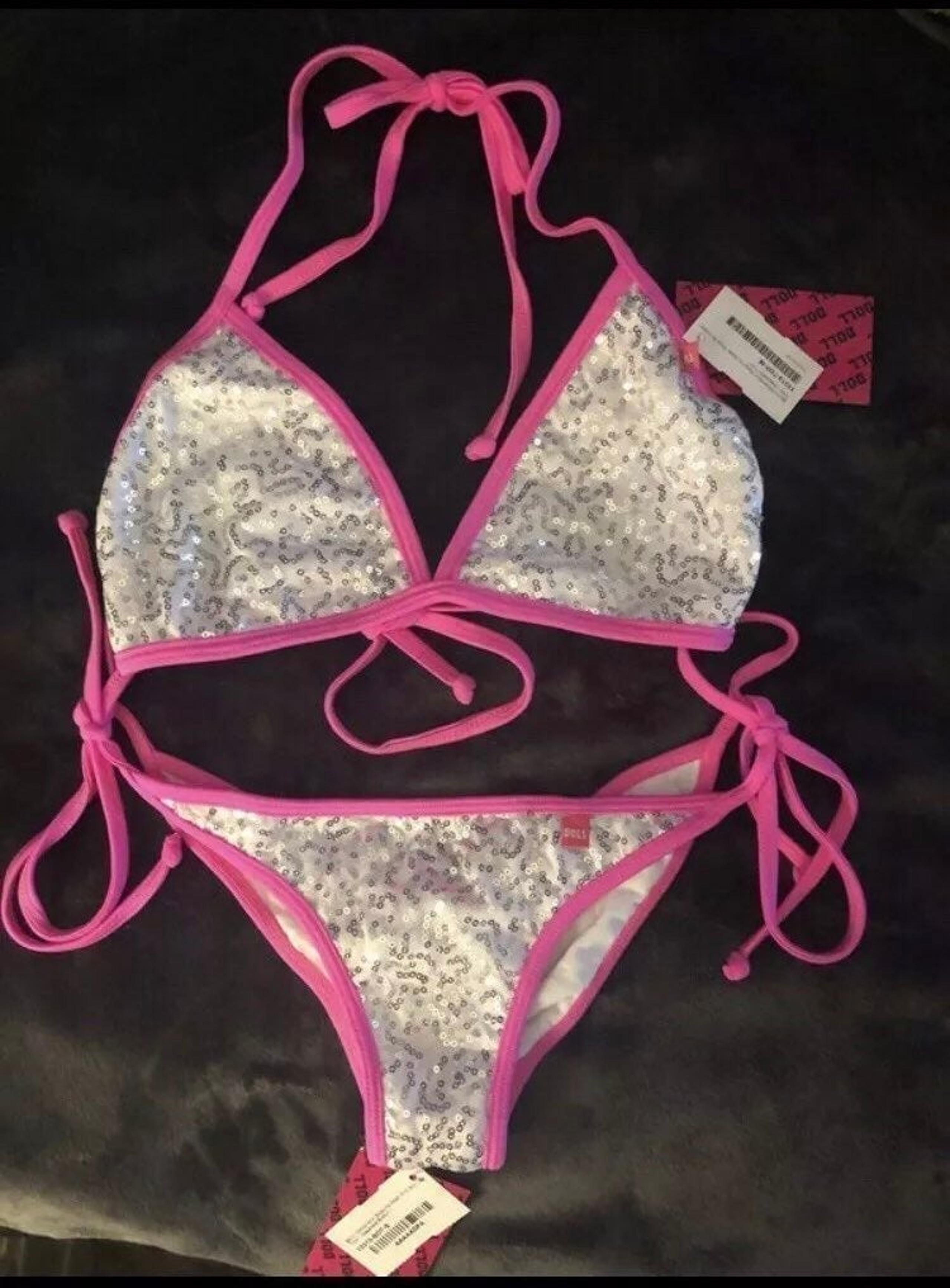NWT sexy sequin DOLL swimwear bikini