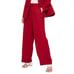 TOPSHOP Women Red Dres Pants Wide Leg Size 2