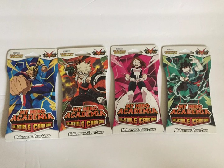 4 New My Hero Academia Collectible Card Game Packs - 40 Total Cards